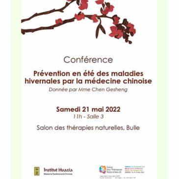 Conférence de Chen Gesheng au Salon des Thérapies naturelles à Bulle 2022